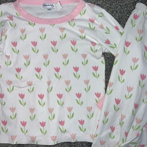 Magnolia Baby Classic Long tulips Pajamas size 8 - Picture 7 of 10